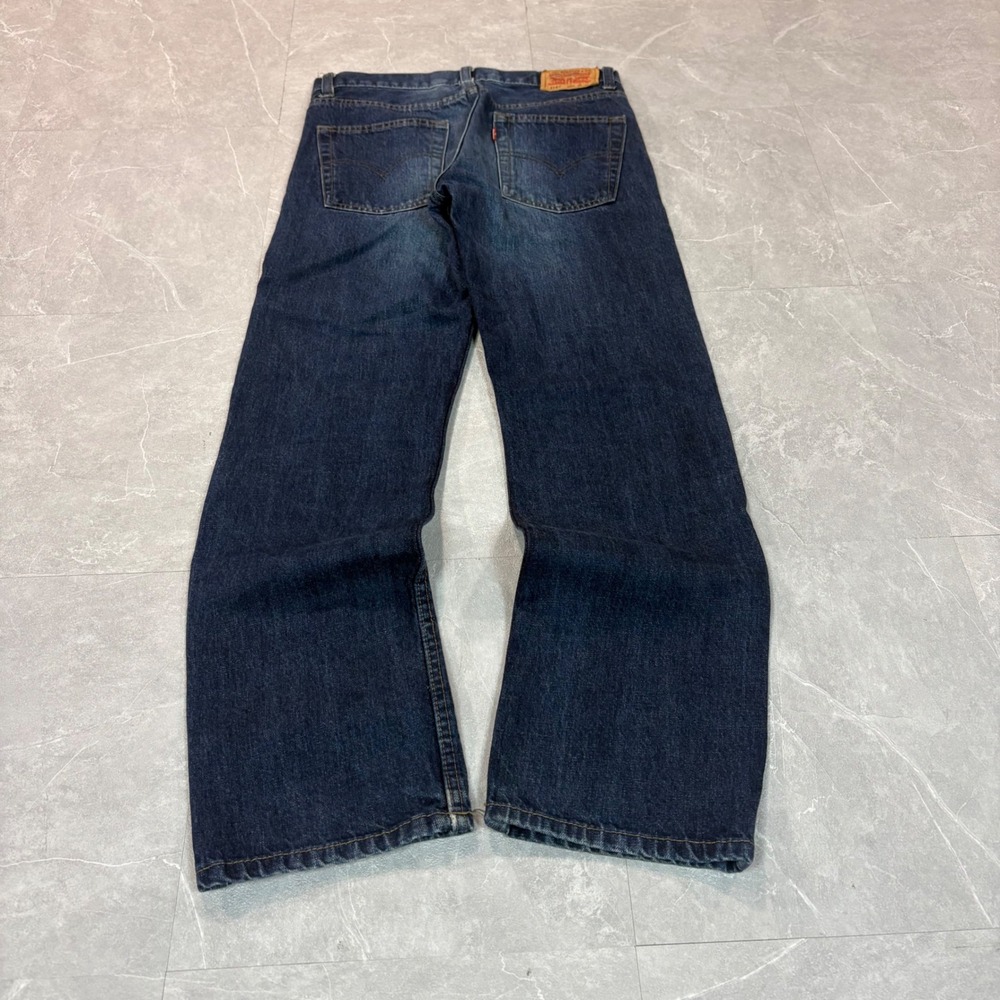 Levis 514 Straight Fit Jeans Mens 28x28 Dark Wash Blue Denim 5 Pocket 3359